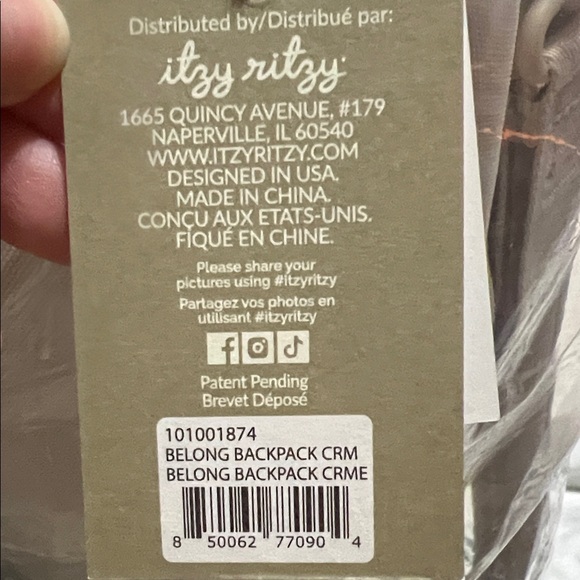 Itzy Ritzy Cream Diaper Bag - Picture 6 of 6